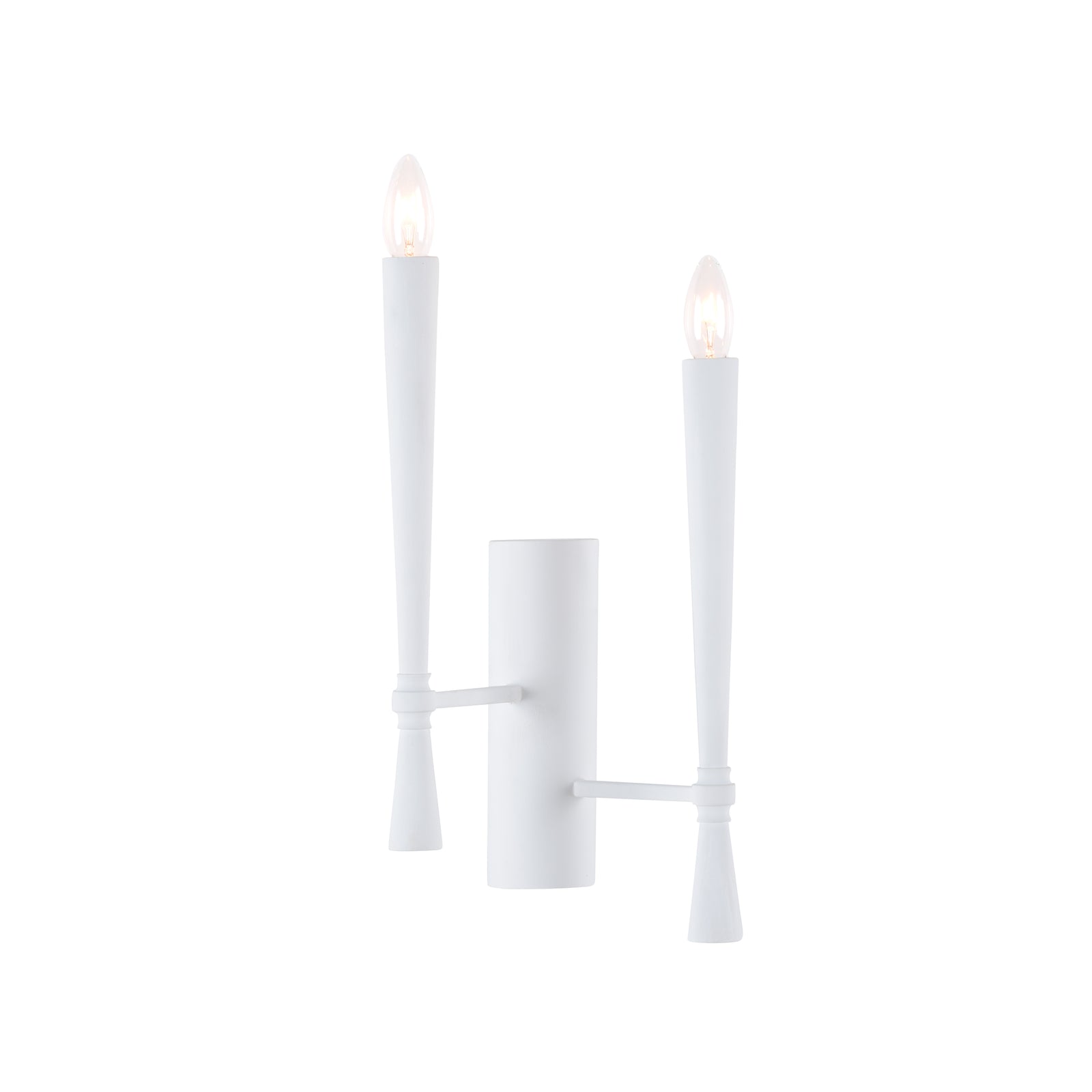 Dumas Plaster Sconce - White (Right)