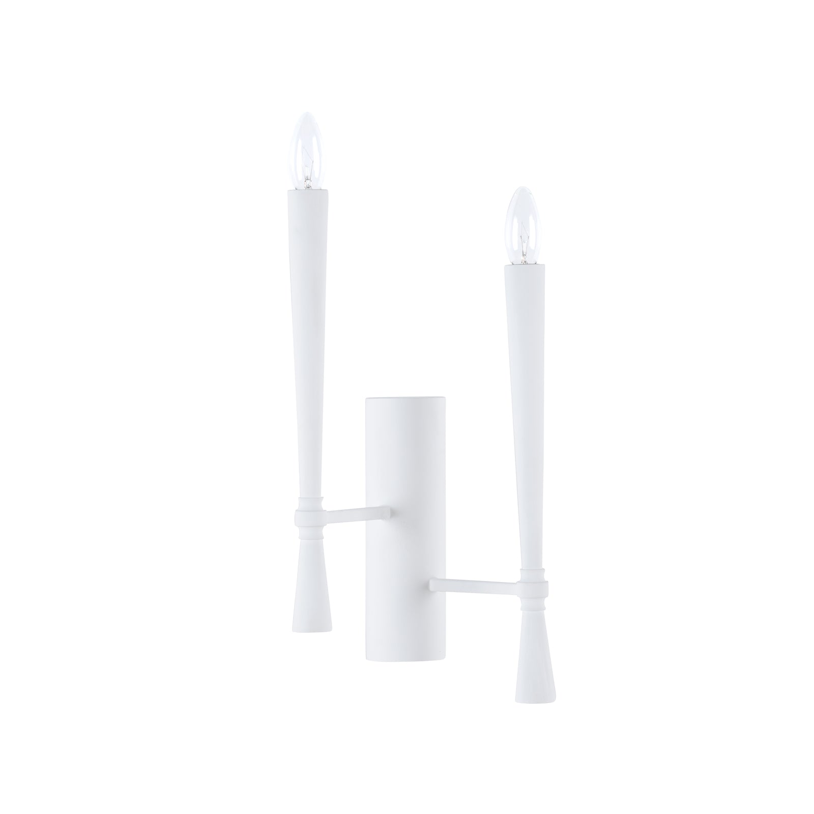 Dumas Plaster Sconce - White (Right)