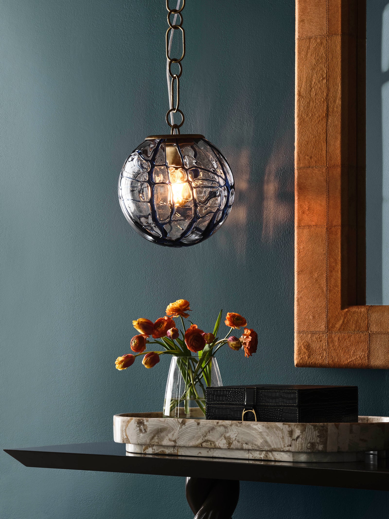 Amo Pendant - Blue Avio