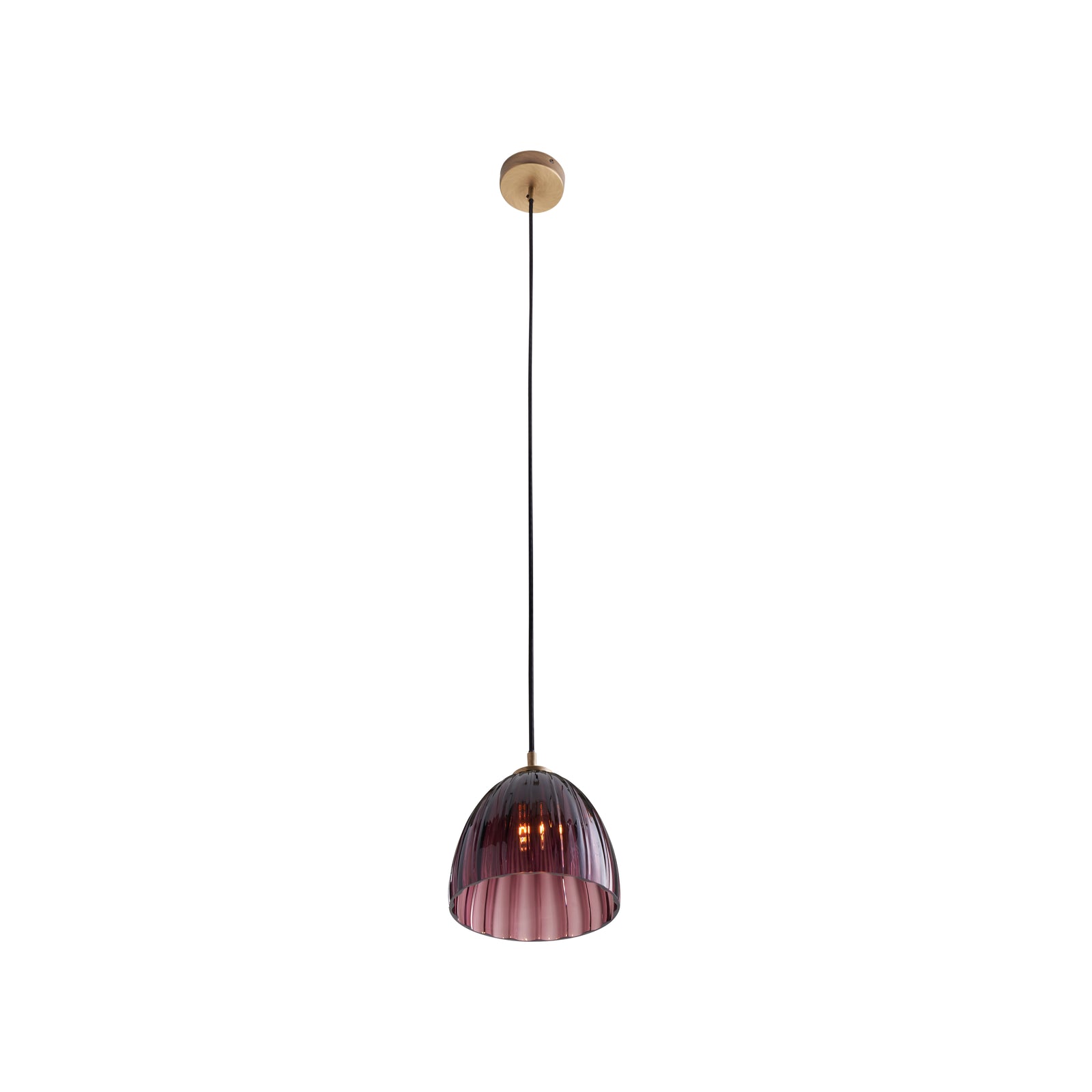 Caterina Single Pendant - Aubergine
