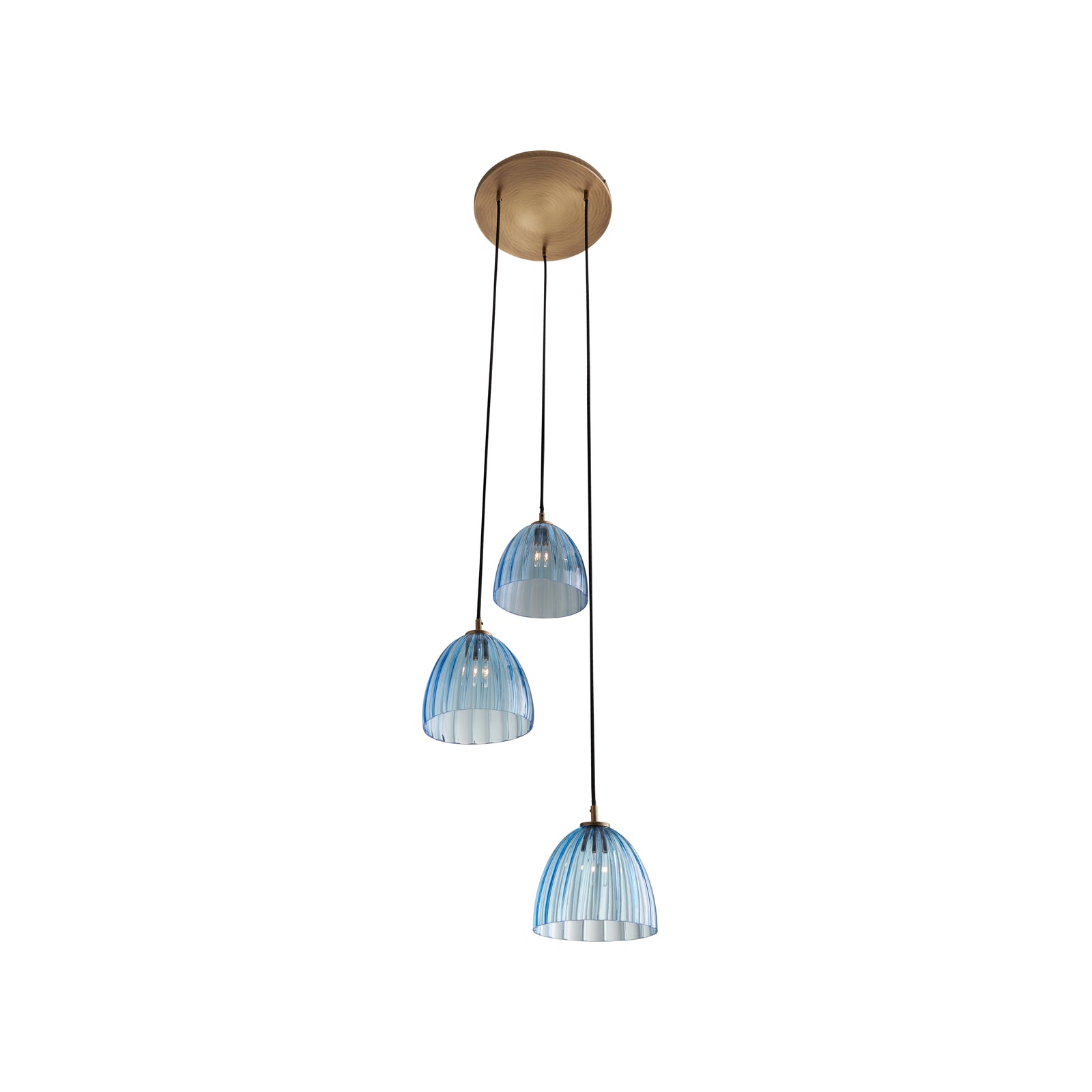 Caterina Triple Pendant - Aqua
