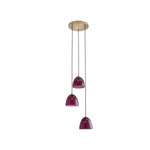 Caterina Triple Pendant - Aubergine