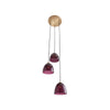 Caterina Triple Pendant - Aubergine