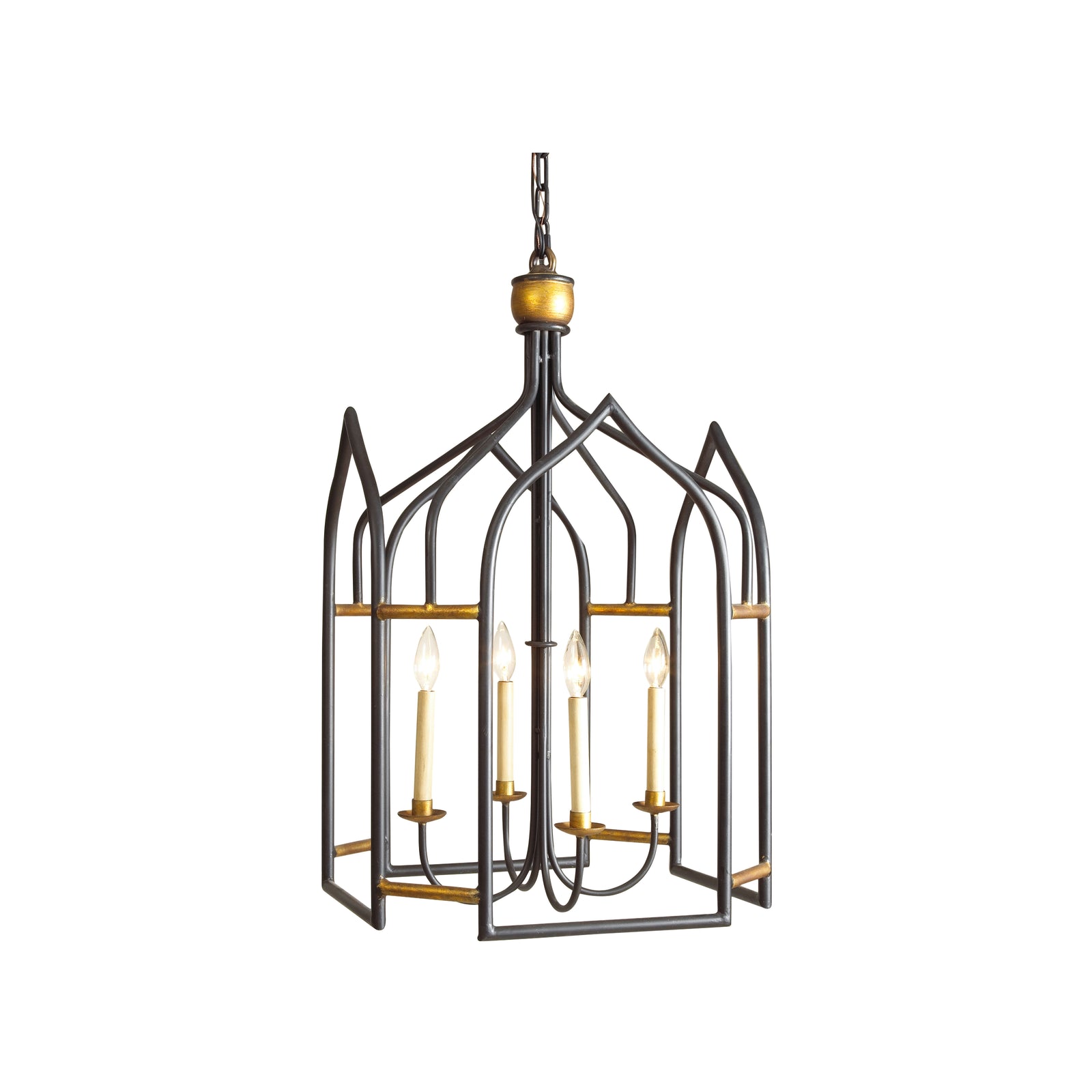 Seville Lantern - Black/Gold