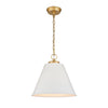 Vellus 14'' Wide 1-Light Pendant - Matte White