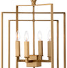Cube Chandelier - Gold