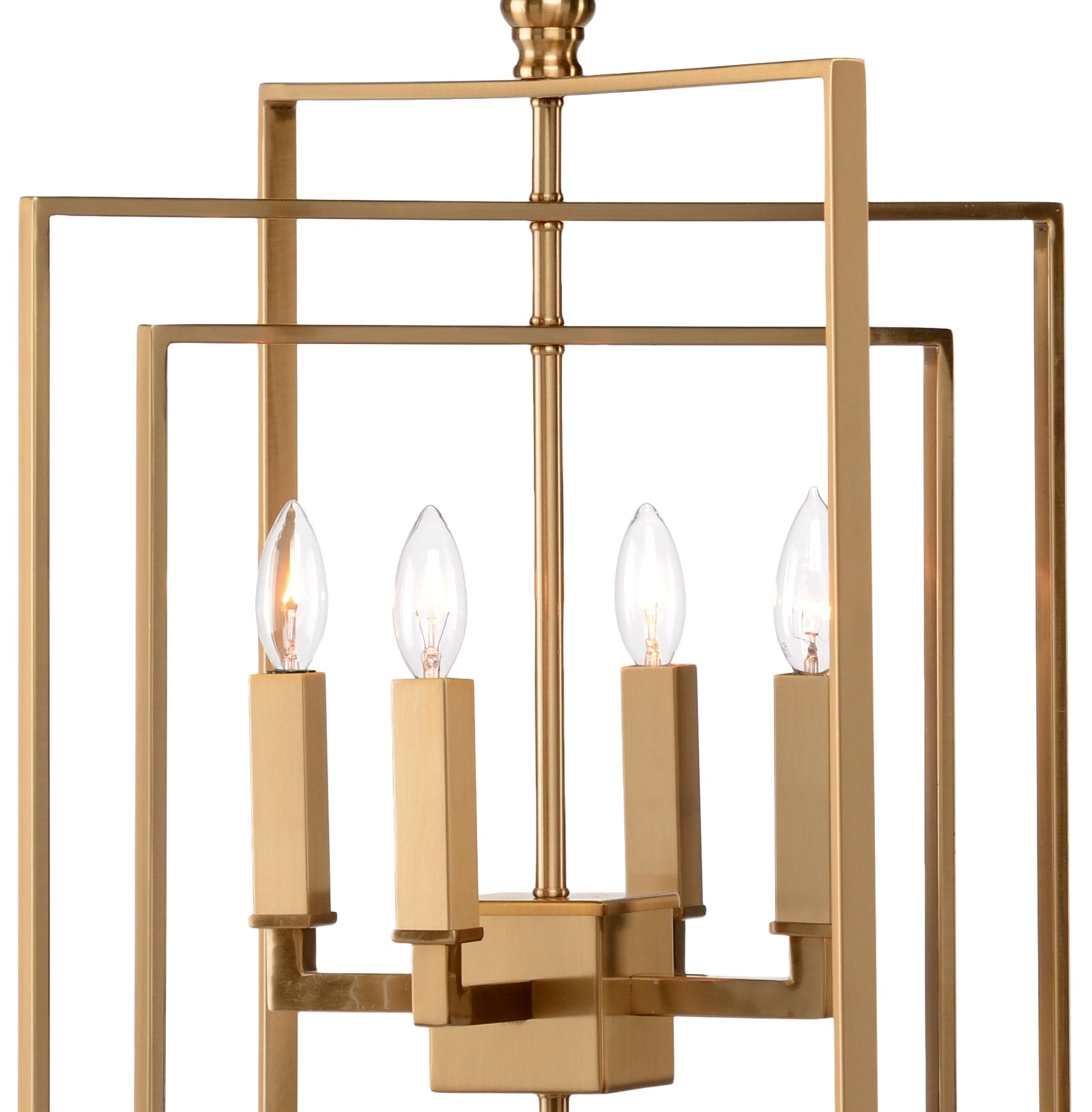 Cube Chandelier - Gold