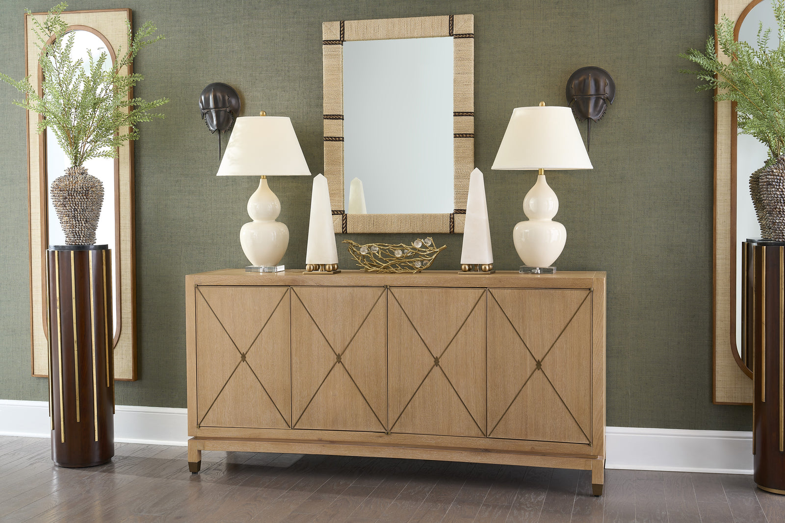 Fulton Vase Lamp - Cream
