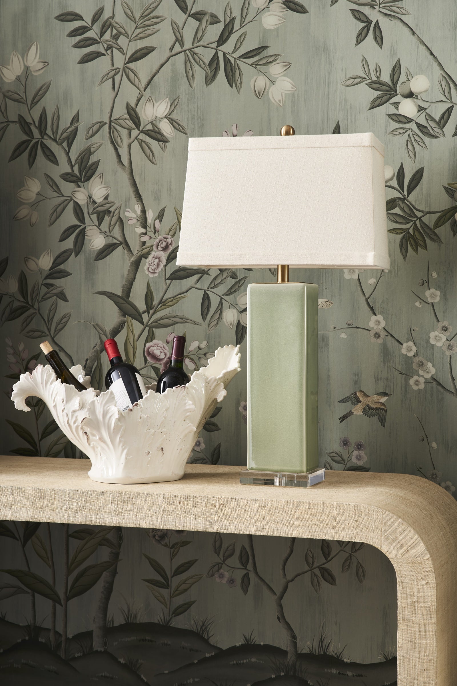 Becker Vase Lamp - Green
