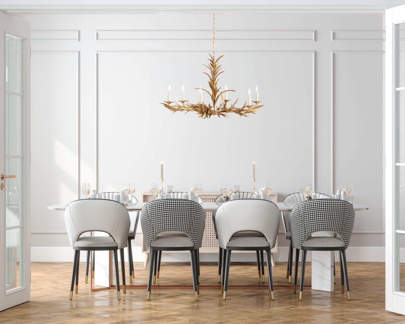 Laurel Sunburst Chandelier