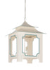 Tole Pagoda Lantern - (Lg) - Cream