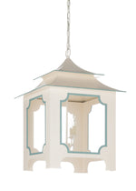 Tole Pagoda Lantern - (Lg) - Cream
