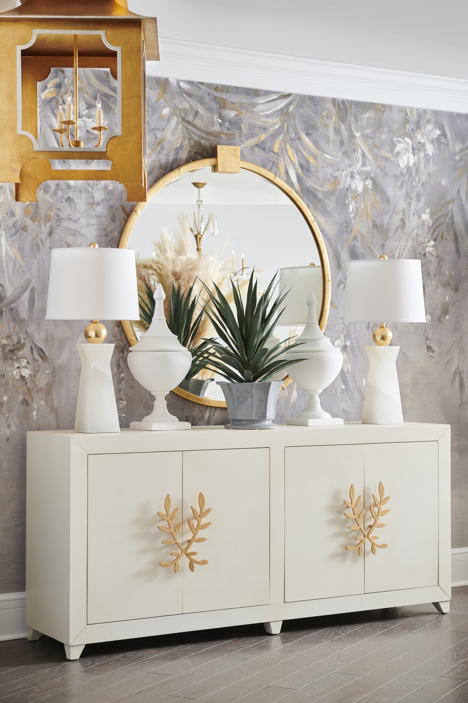 Tole Pagoda Lantern - Gold