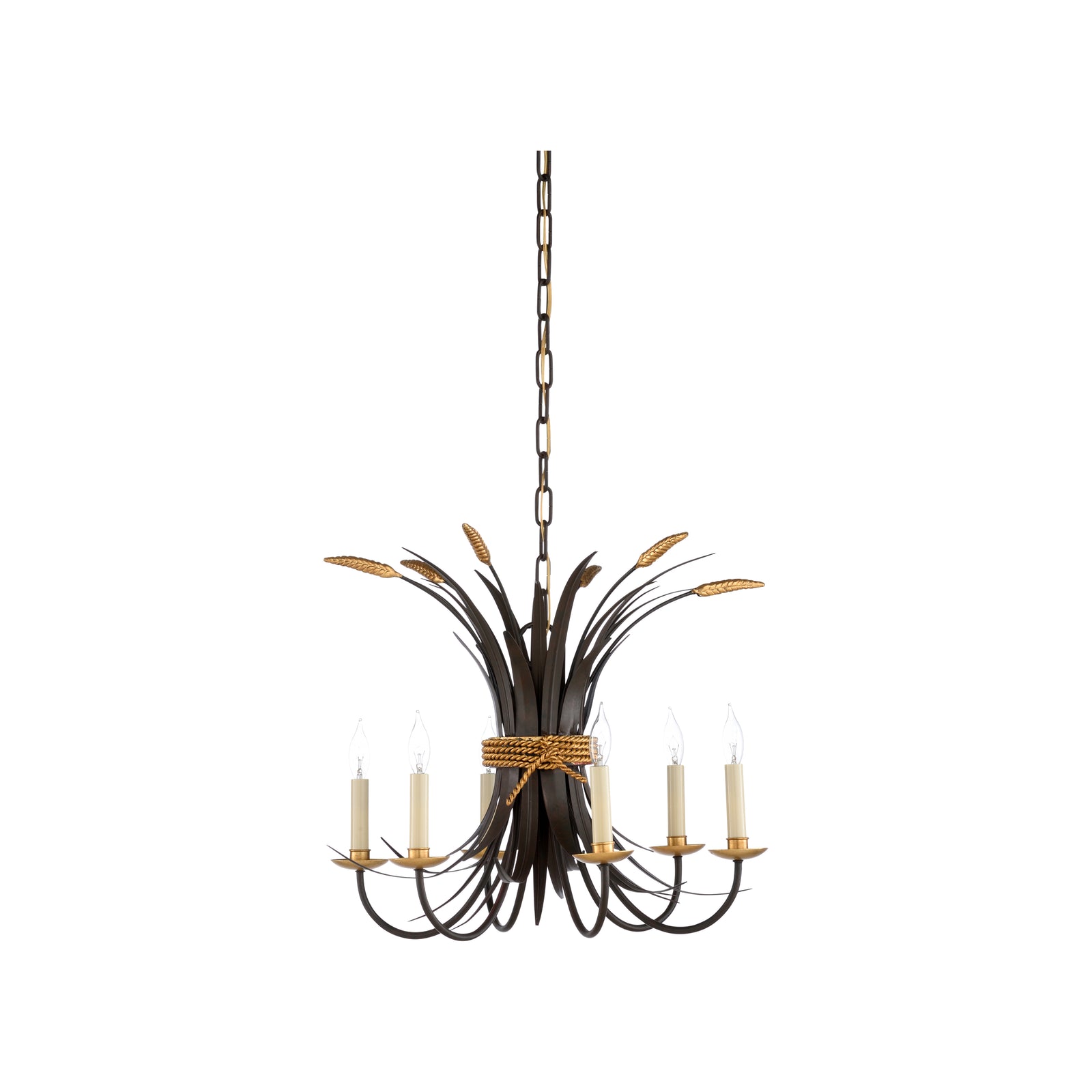 Wheat Chandelier - Bronze