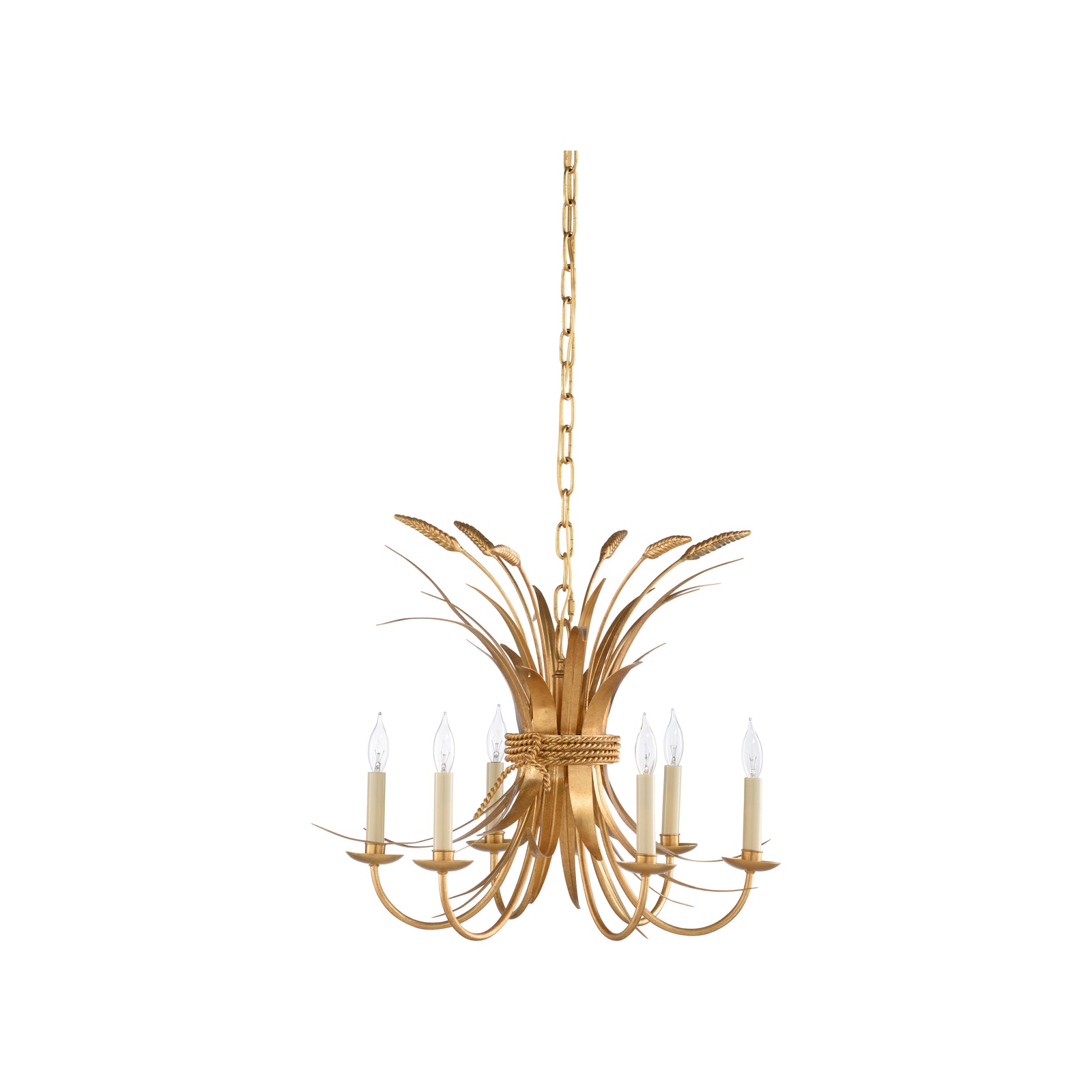 Wheat Chandelier - Gold