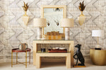 Gray Marble Column Lamp