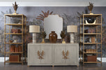 Gray Marble Column Lamp