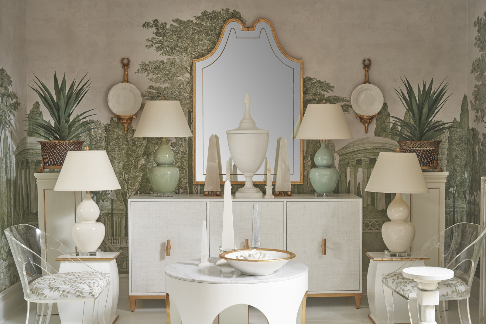 Gourd Lamp - Celadon
