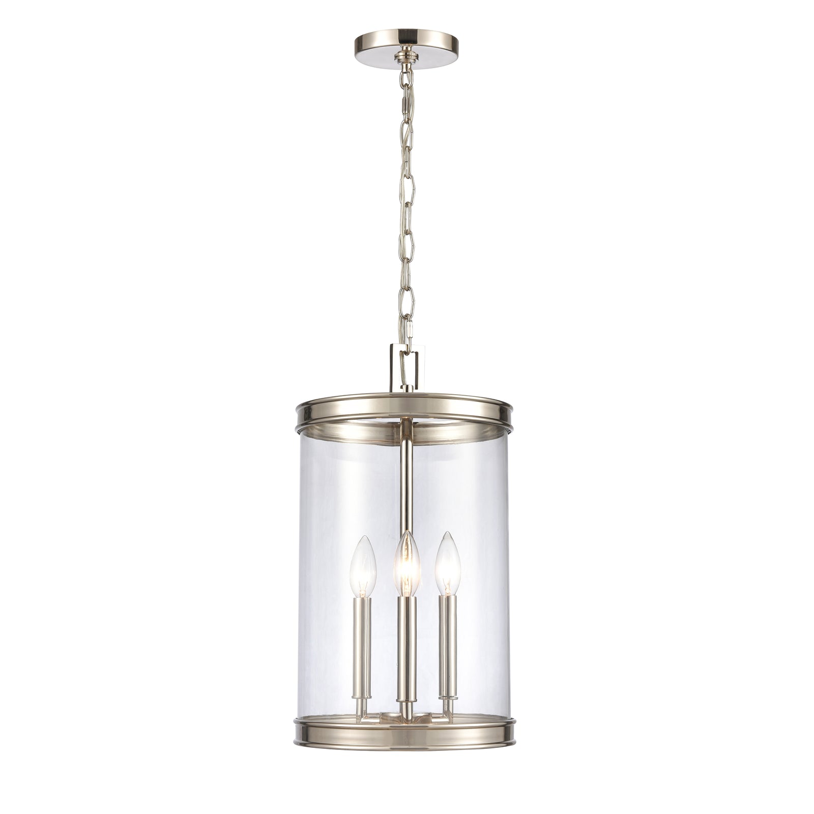 Mendoza 10.25'' Wide 3-Light Pendant - Polished Nickel