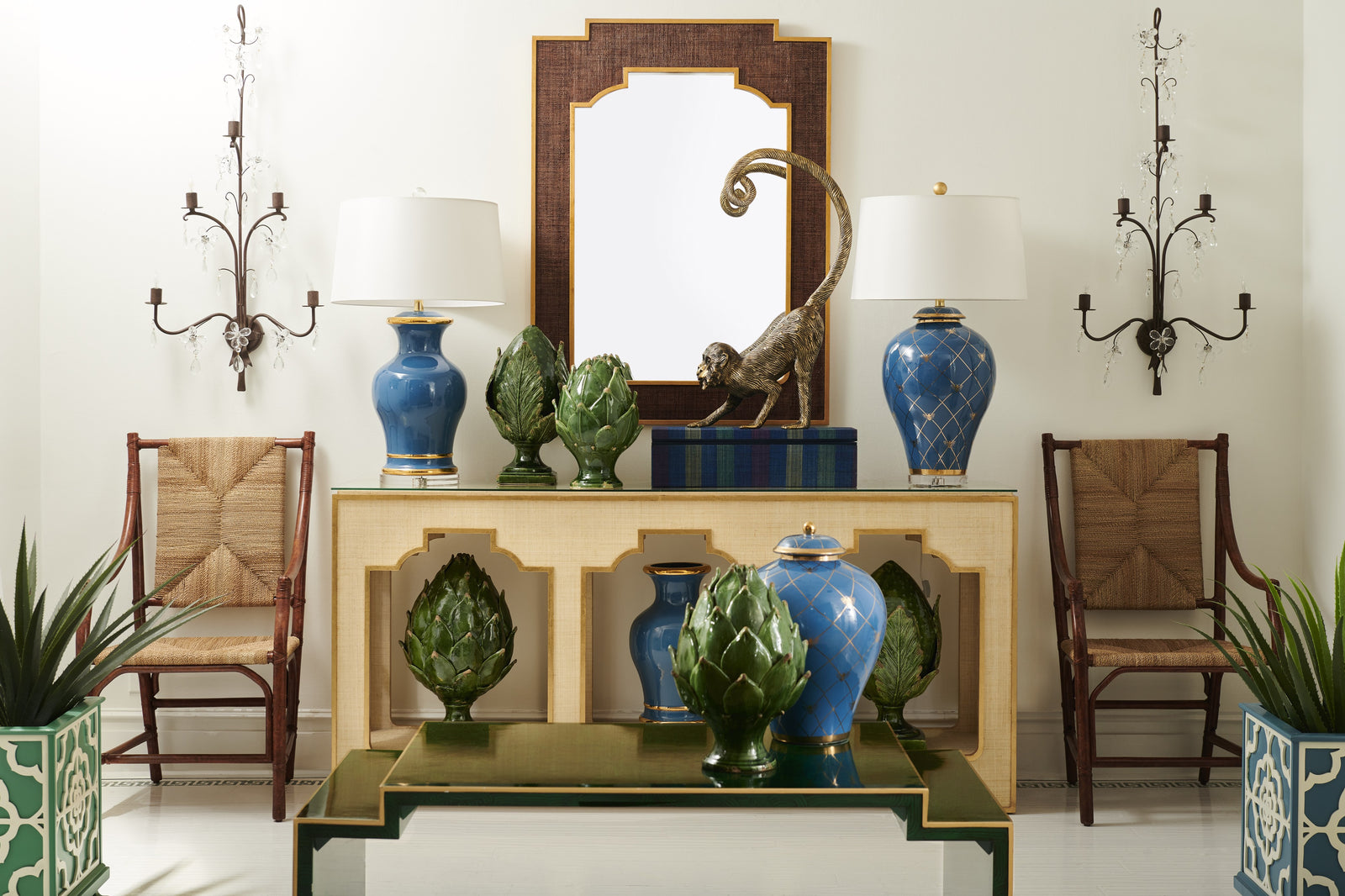 Ginger Jar Lamp - Blue