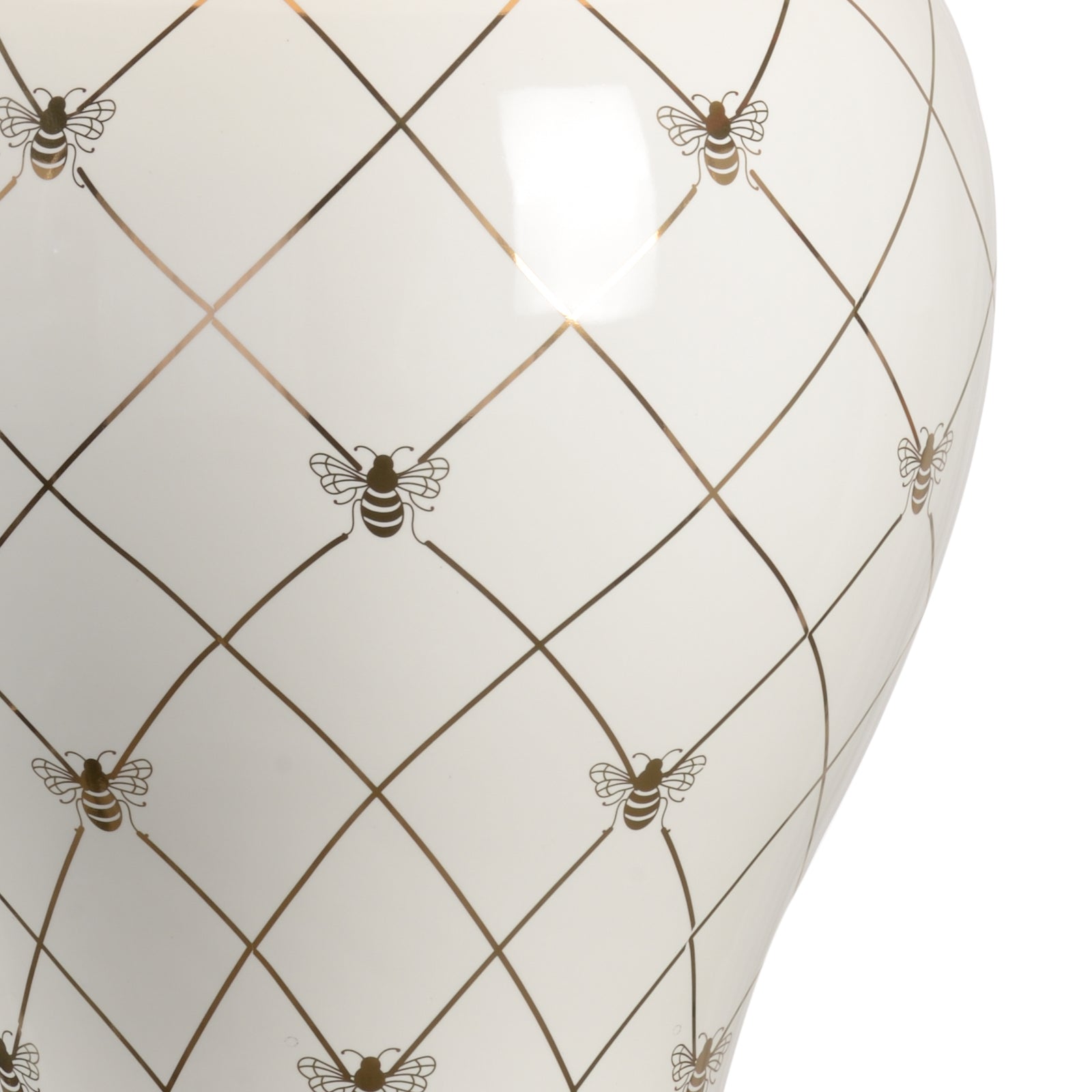 Ginger Jar Lamp - White