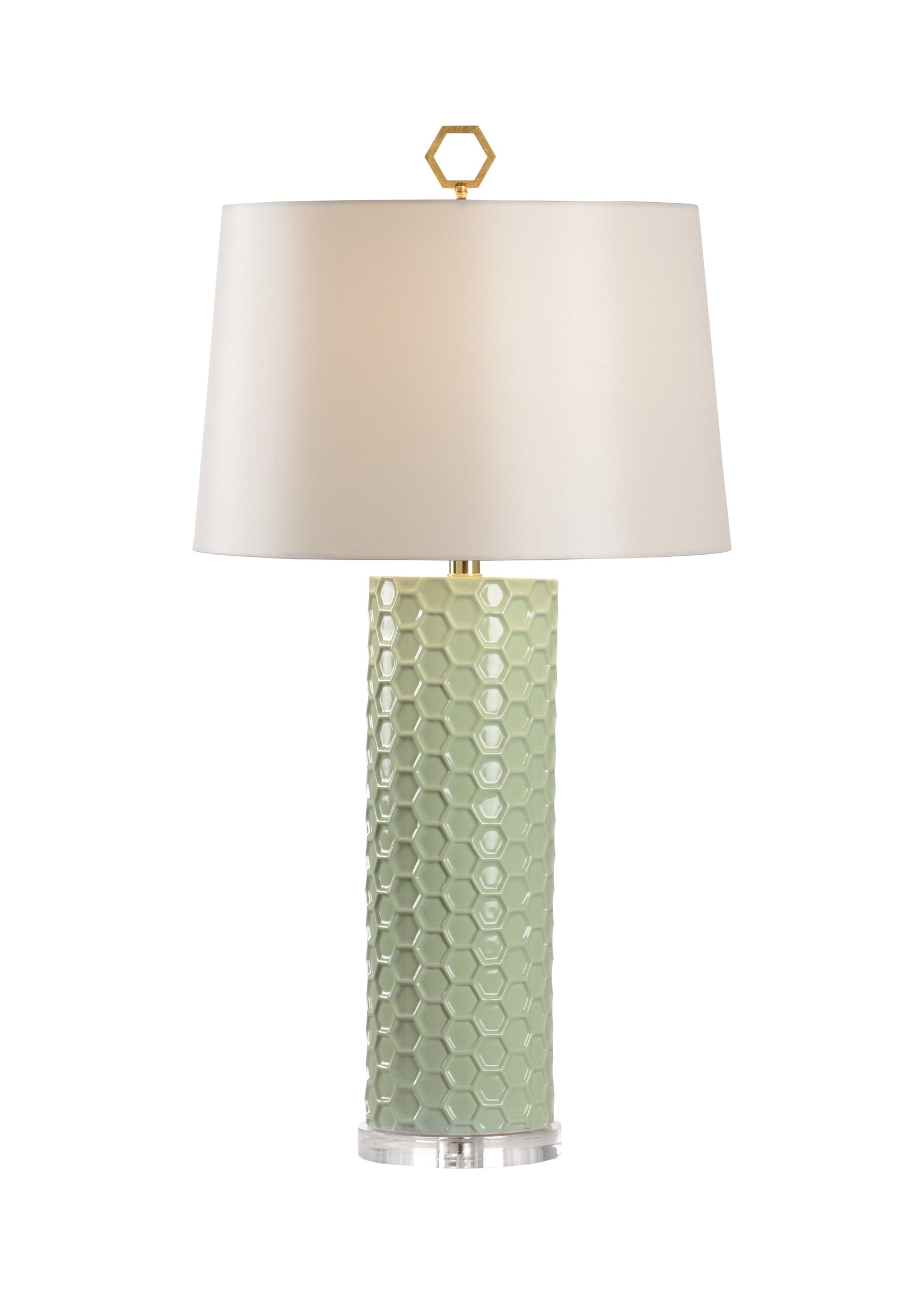 April Honeycomb Lamp - Pistachio