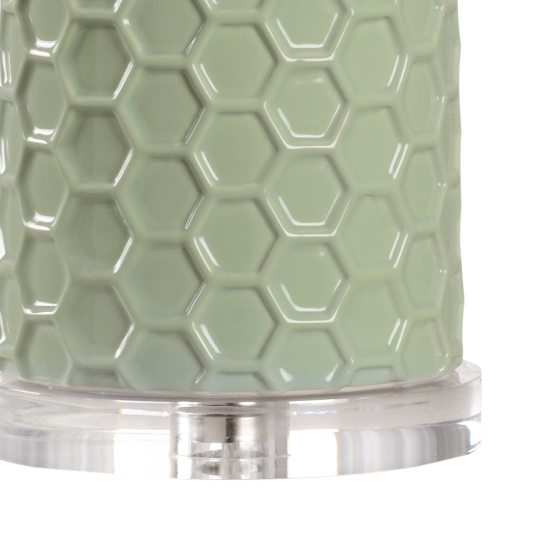 April Honeycomb Lamp - Pistachio