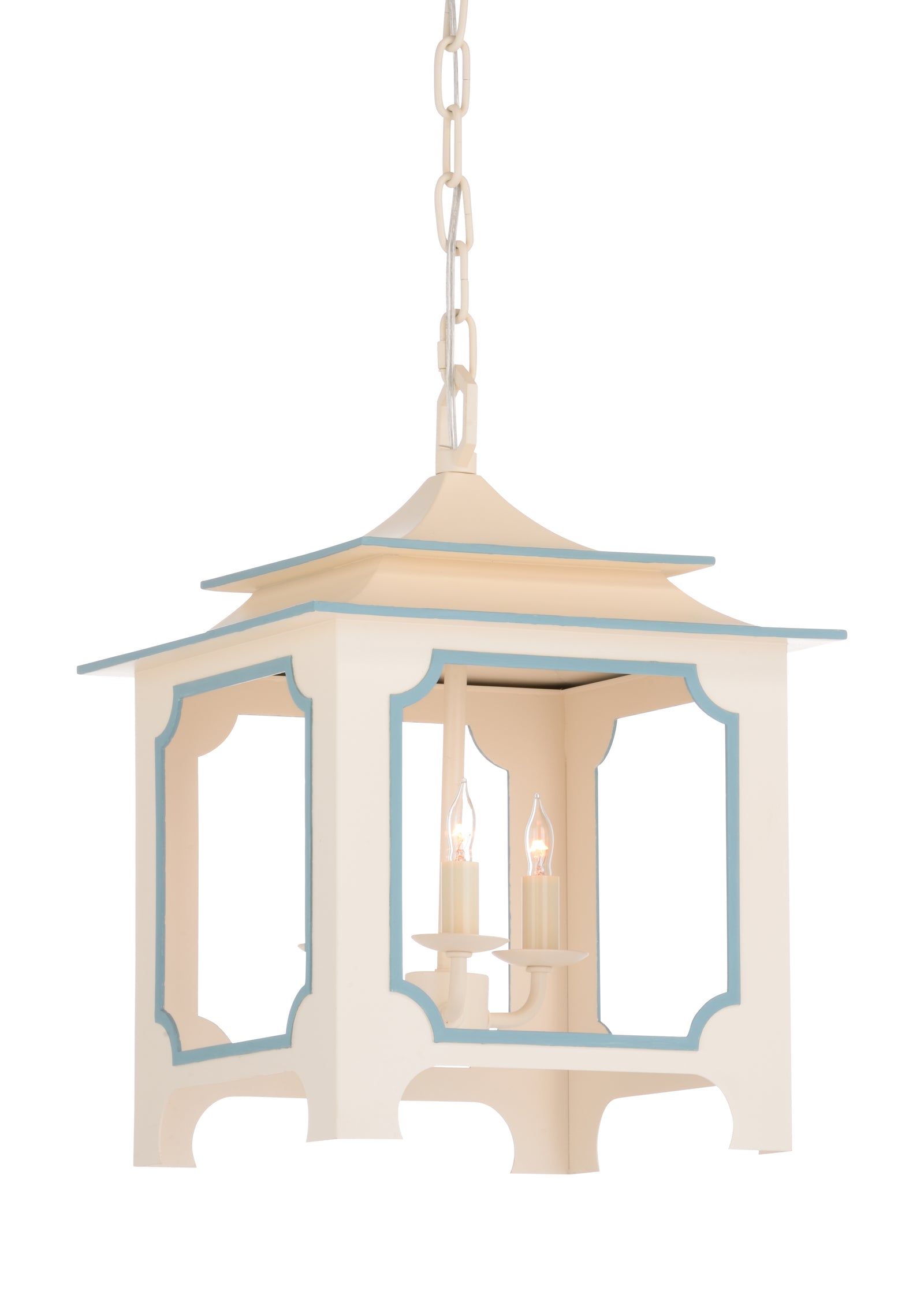 Tole Pagoda Lantern - (Sm) - Cream
