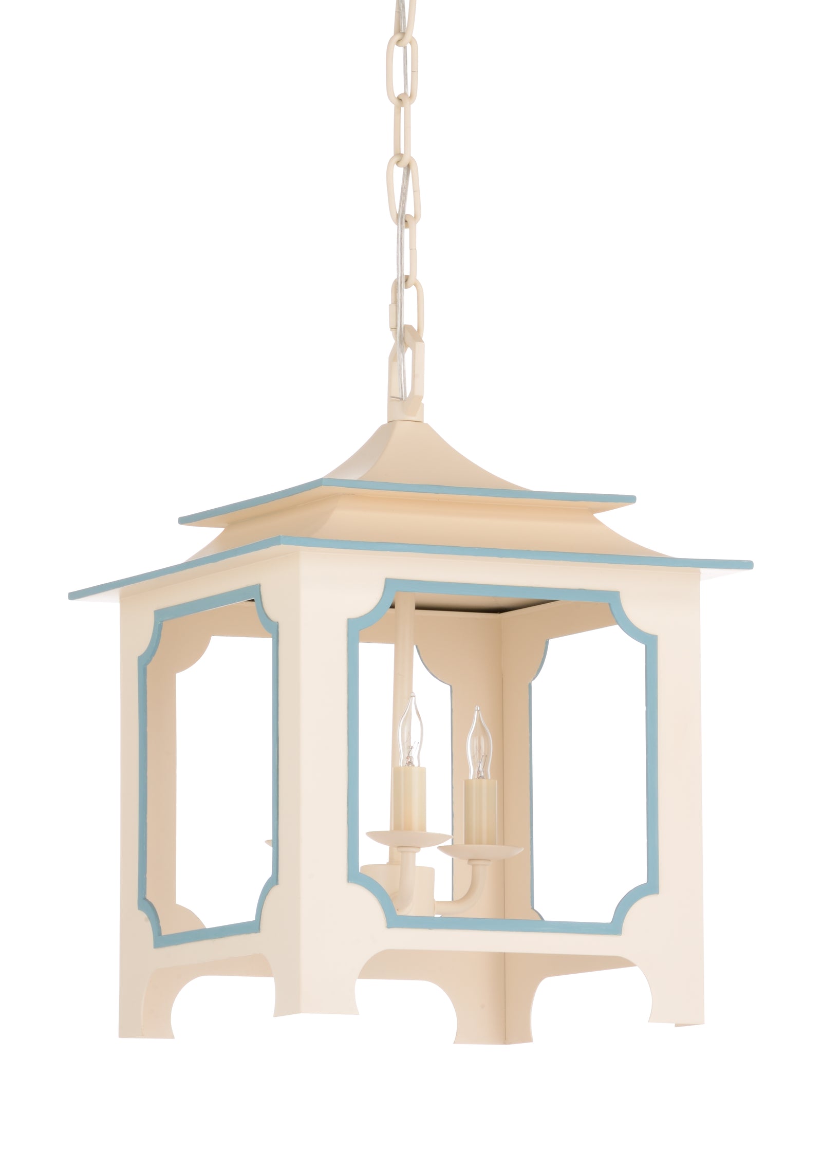 Tole Pagoda Lantern - (Sm) - Cream