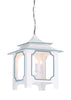 Tole Pagoda Lantern (Sm) - White