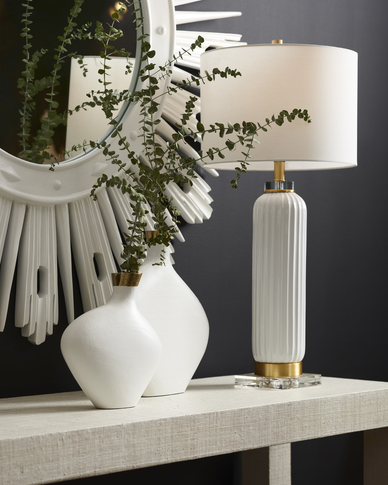 Samuel Ceramic Lamp - White