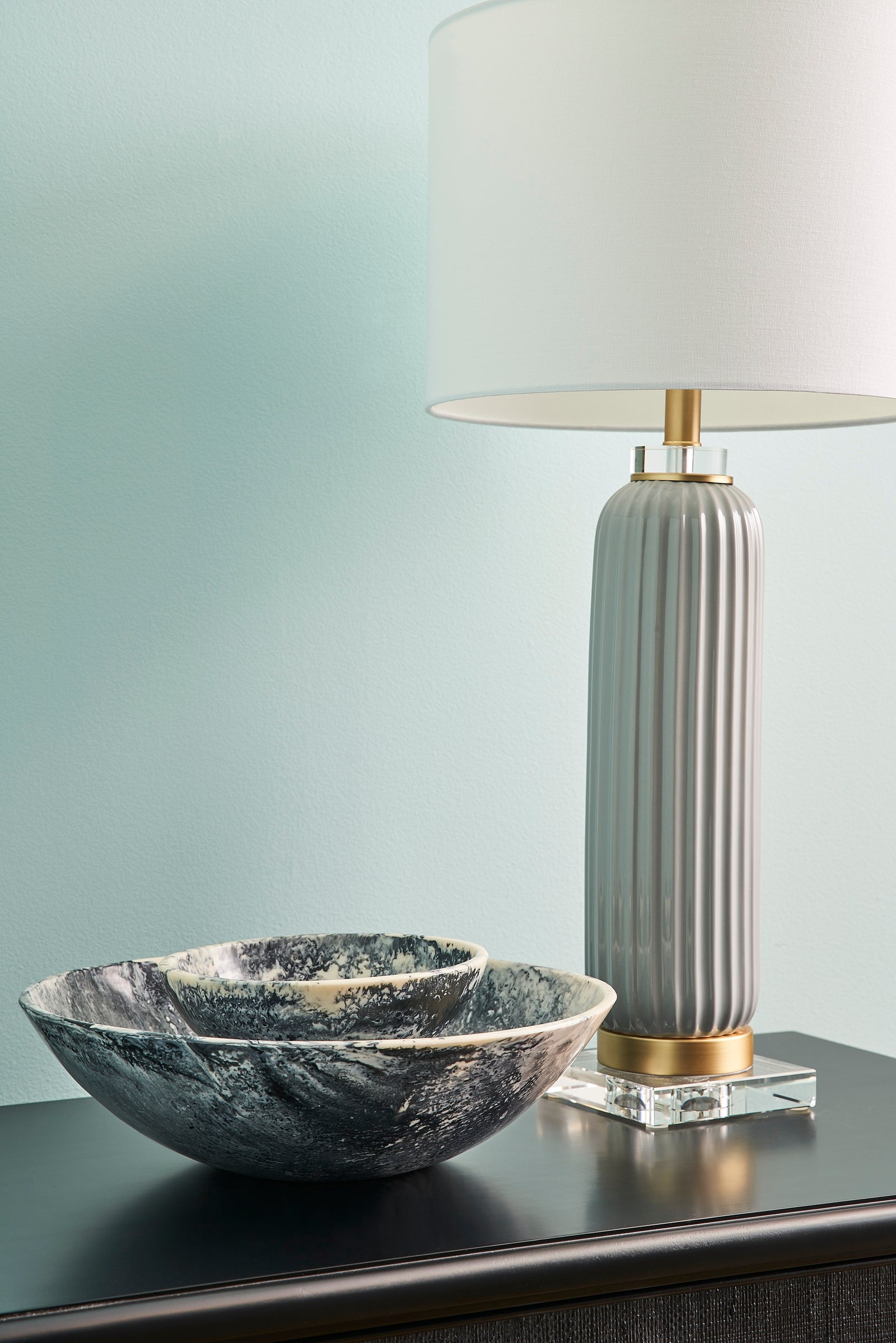 Samuel Ceramic Lamp - Gray