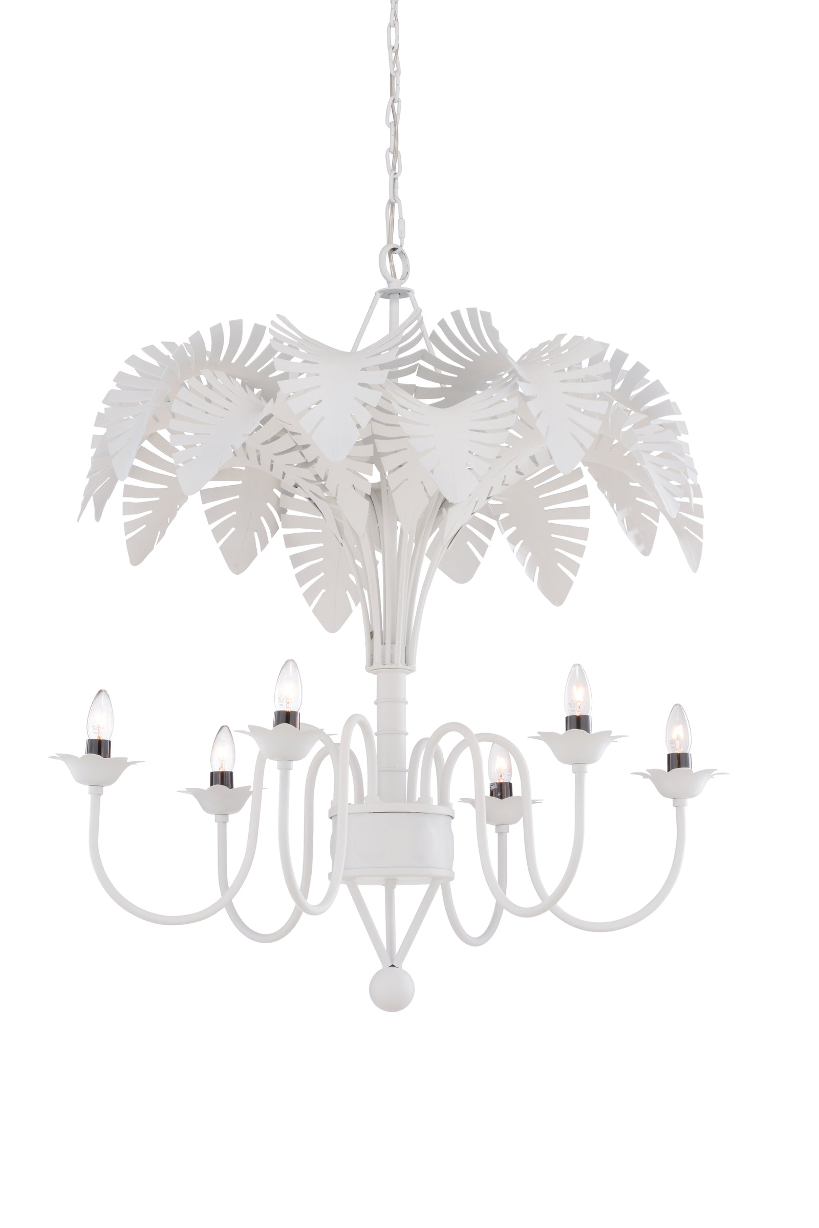 Fern Chandelier - White