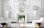 Fern Chandelier - White