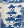 Square Blue And White Lamp