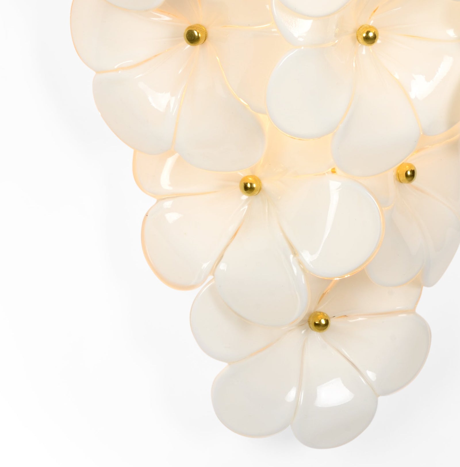 Glass Flower Wall Sconce