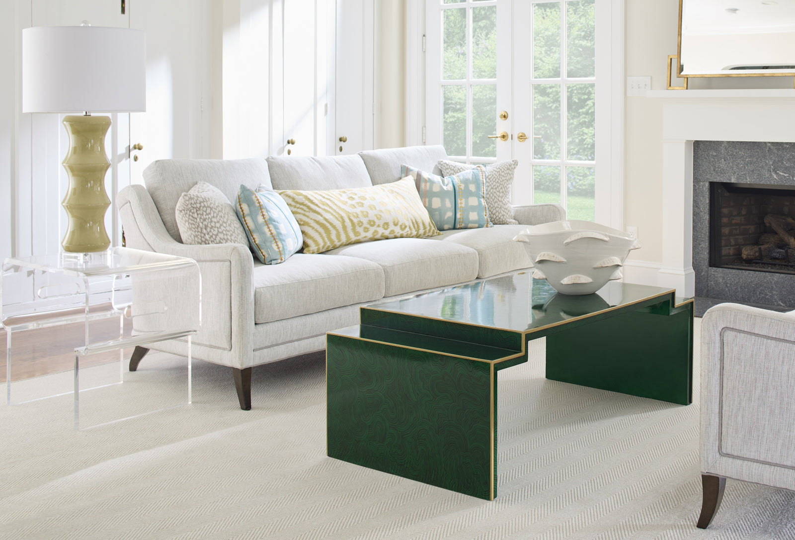 Shelbourne Lamp - Green