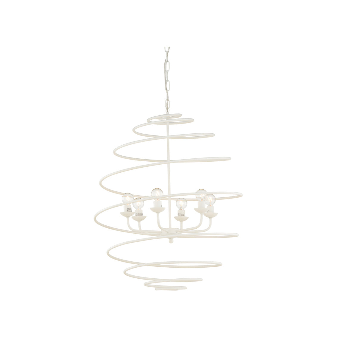 Spyral Chandelier - White