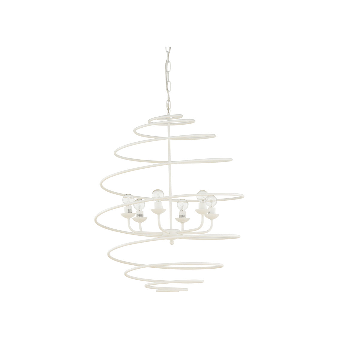 Spyral Chandelier - White