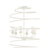 Spyral Chandelier - White