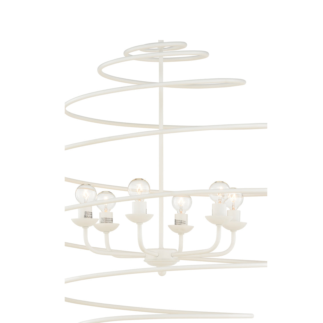 Spyral Chandelier - White