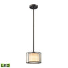 Mirage 8'' Wide 1-Light Mini Pendant - Tiffany Bronze - Includes LED Bulb