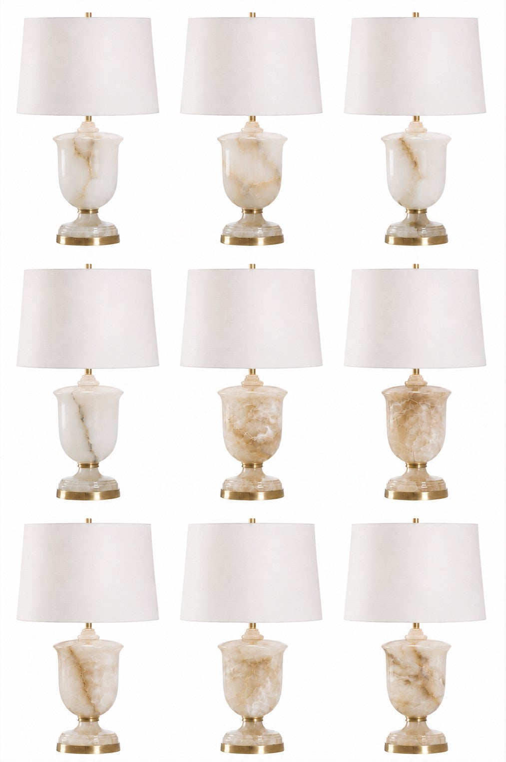 Alabaster Urn Lamp
