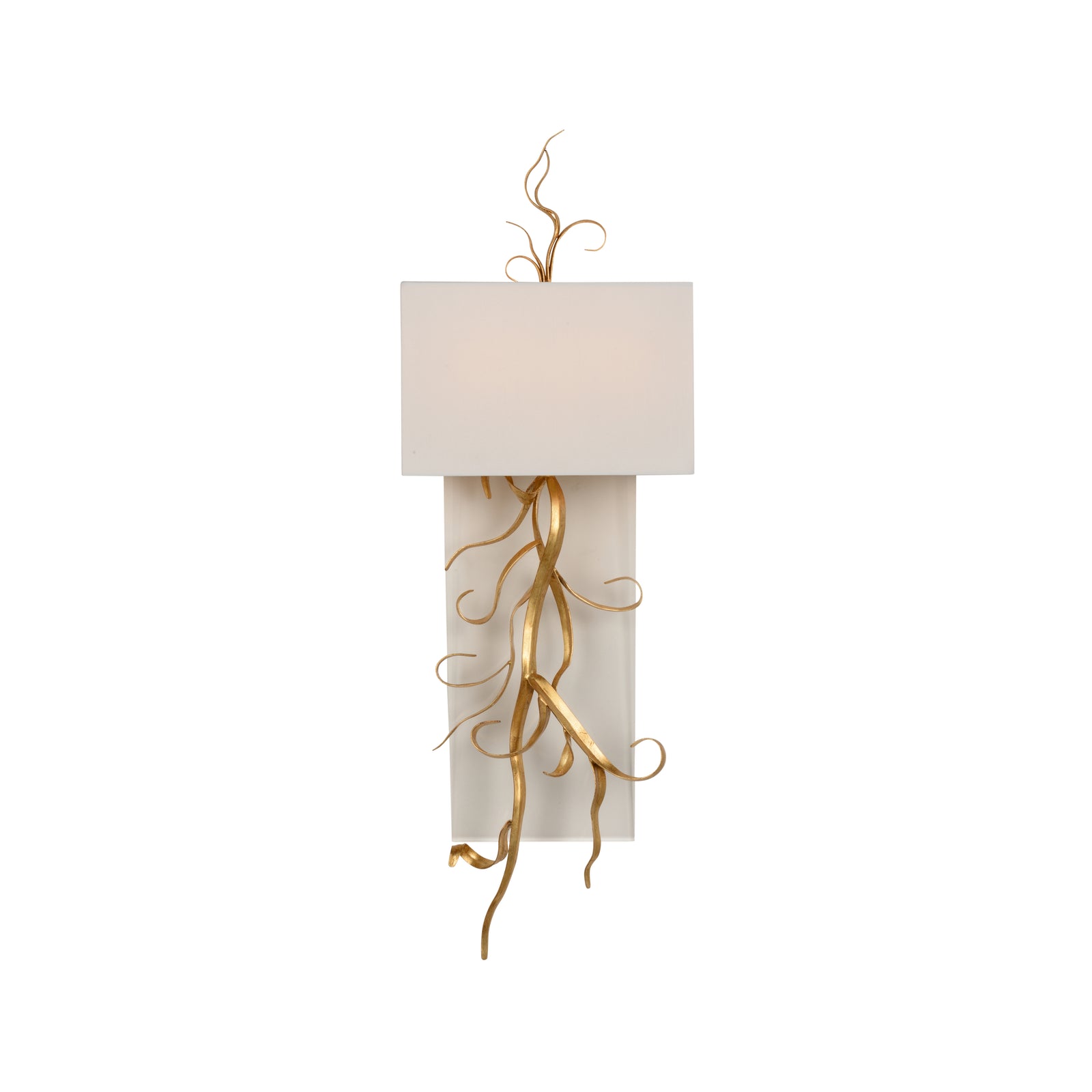 Curling Leaves Sconce w/ Acrylic