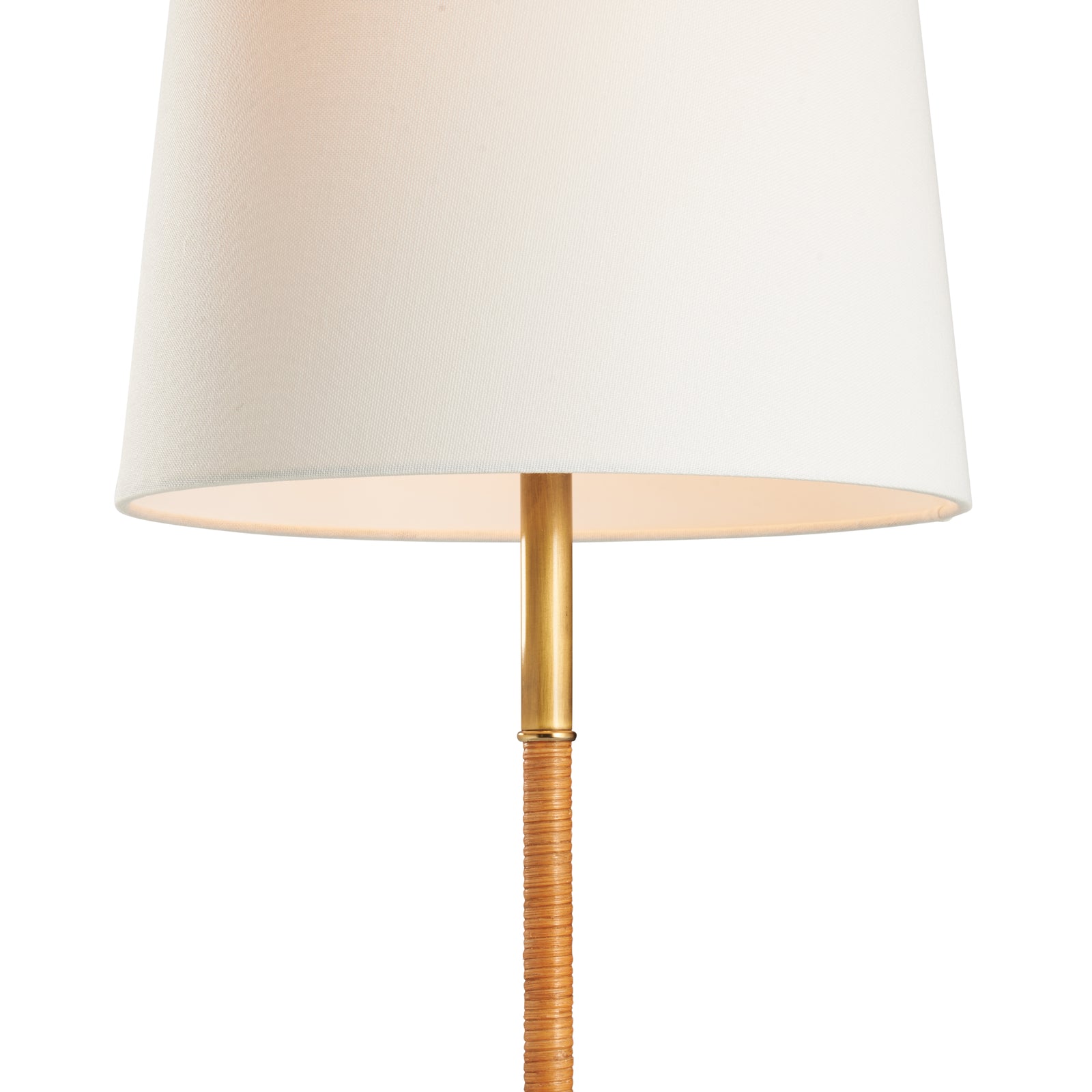 Amelia Rattan Lamp - Aged Brass