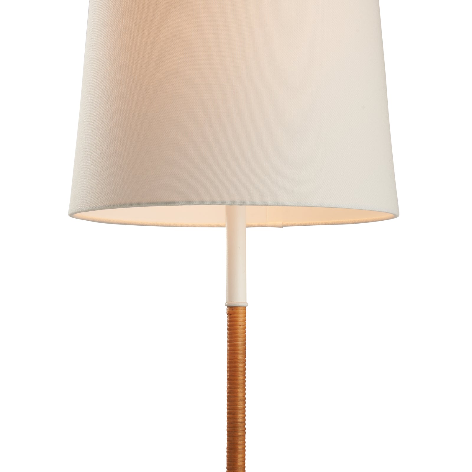 Amelia Rattan Lamp - White
