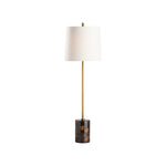 Lambeth Table Lamp-Brown  Marble