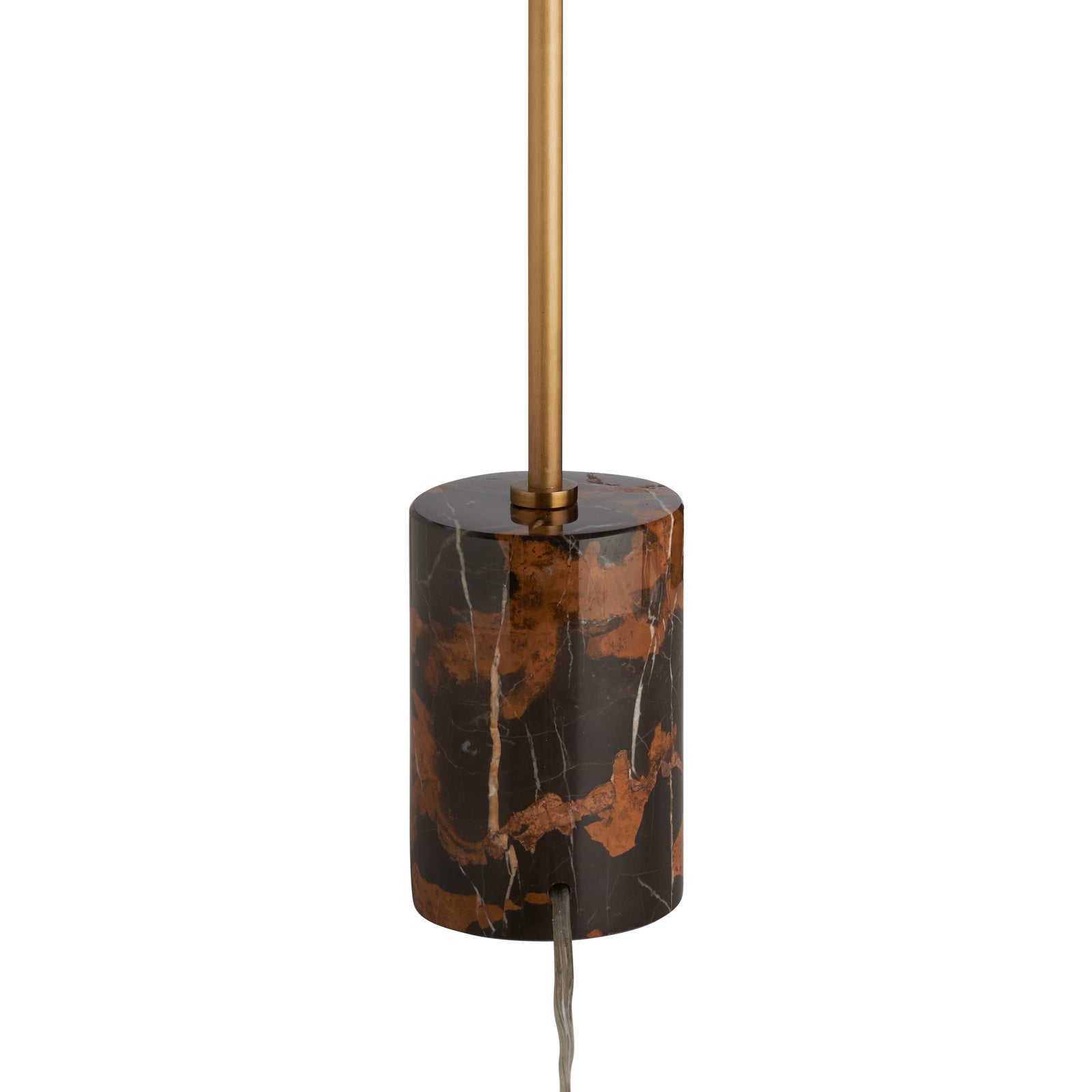 Lambeth Table Lamp-Brown  Marble