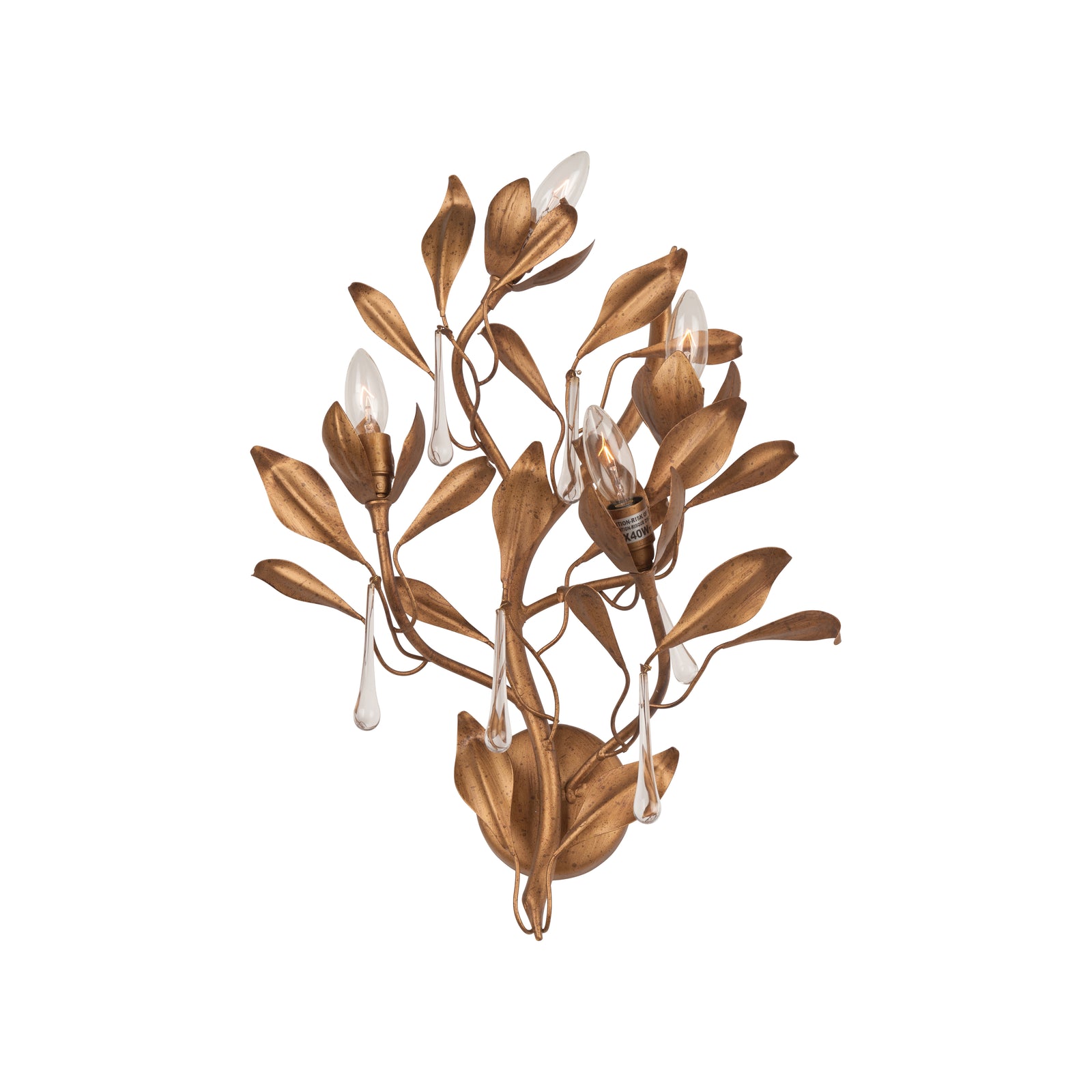 Bay Laurel Sconce - Left Facing