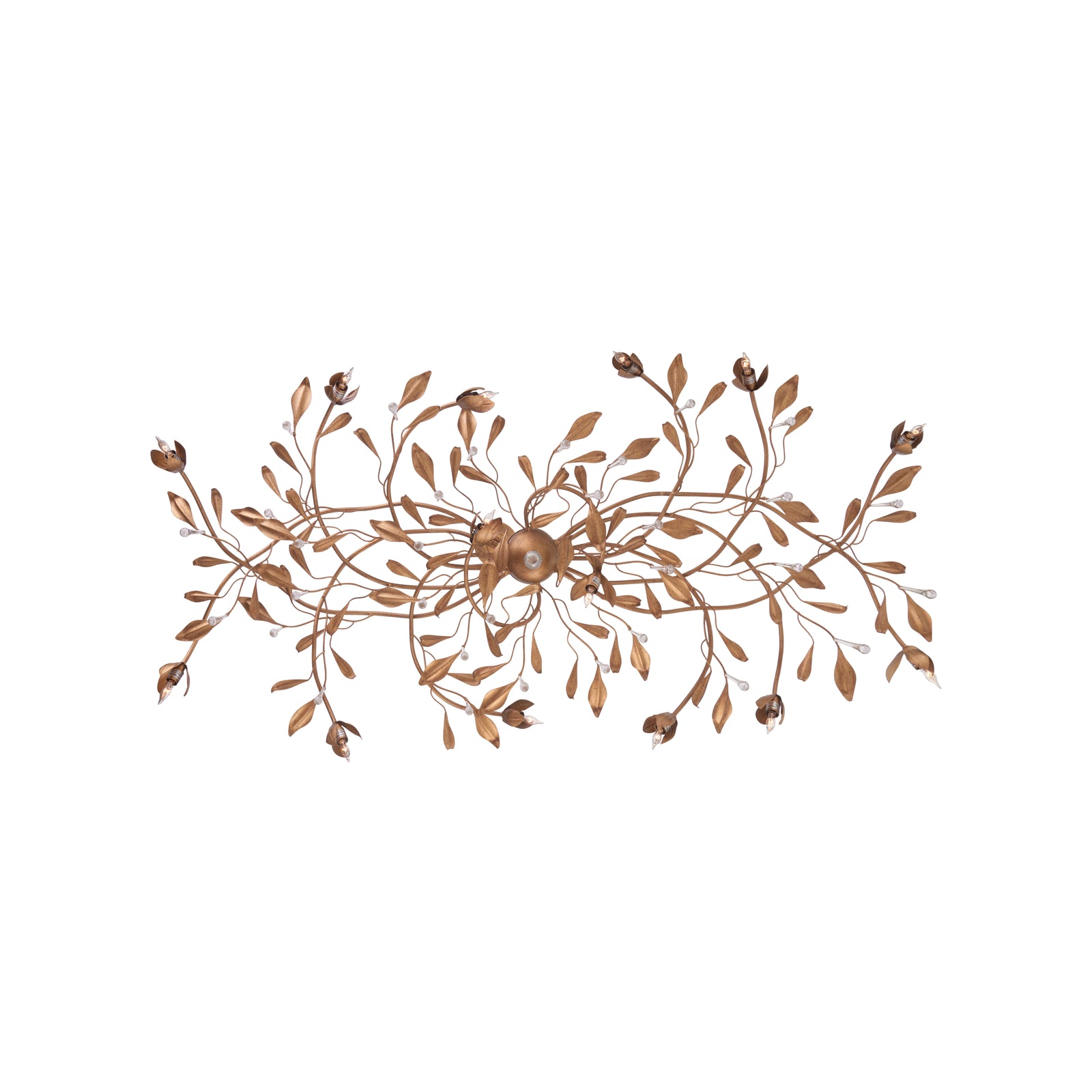 Bay Laurel Leaf Crystal Chandelier